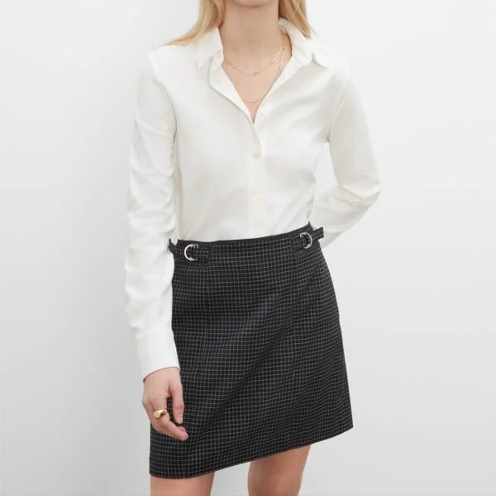 Club monaco D-Ring Mini Skirt plaid pencil